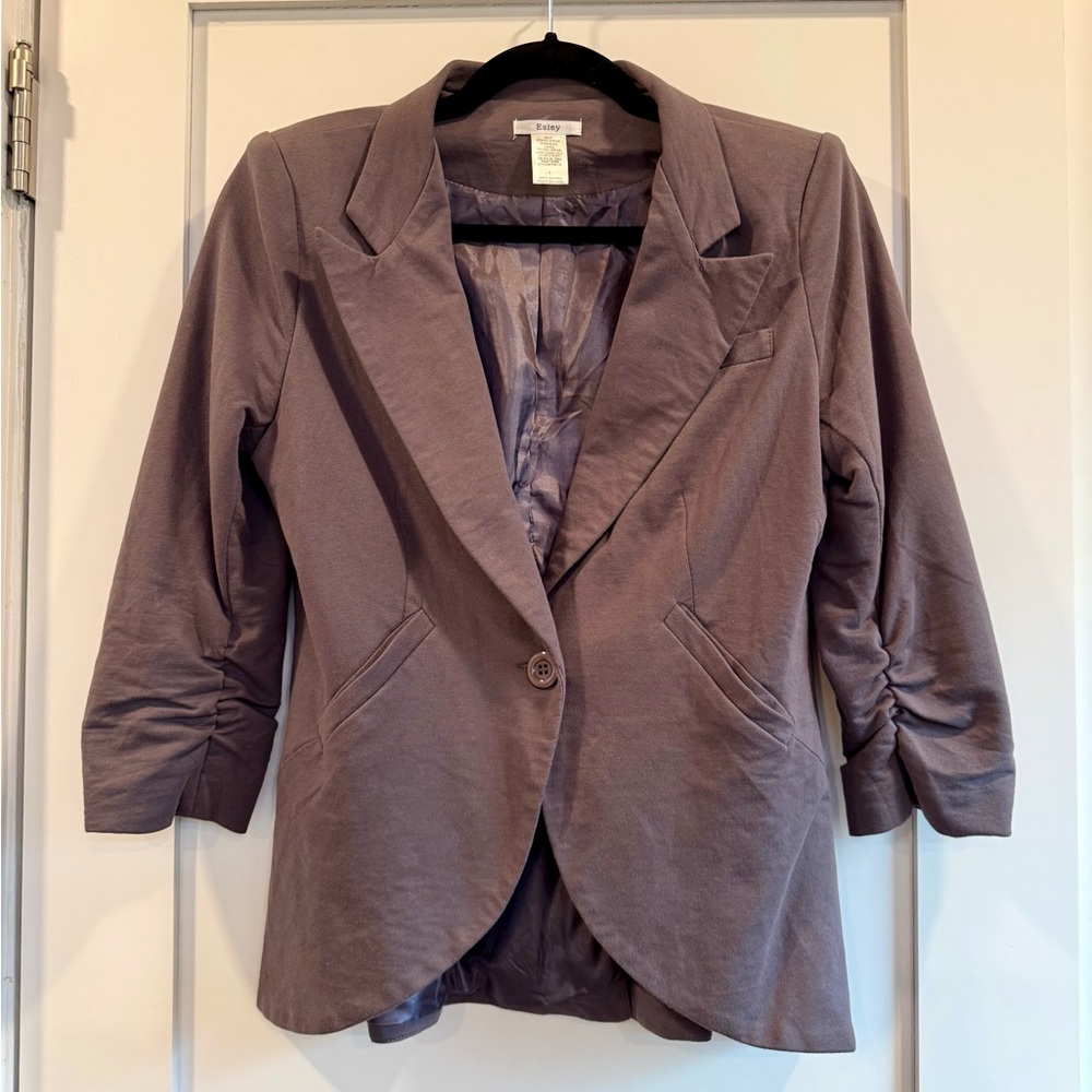 ModCloth Esley Blazer in Grey